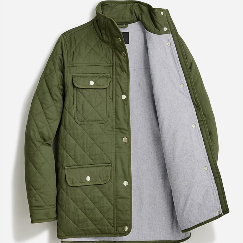 J Crew quilted downtown field jacket